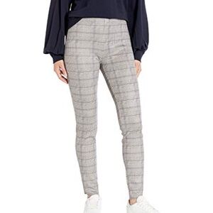 Zara Plaid Houndstooth Pull-On Pants